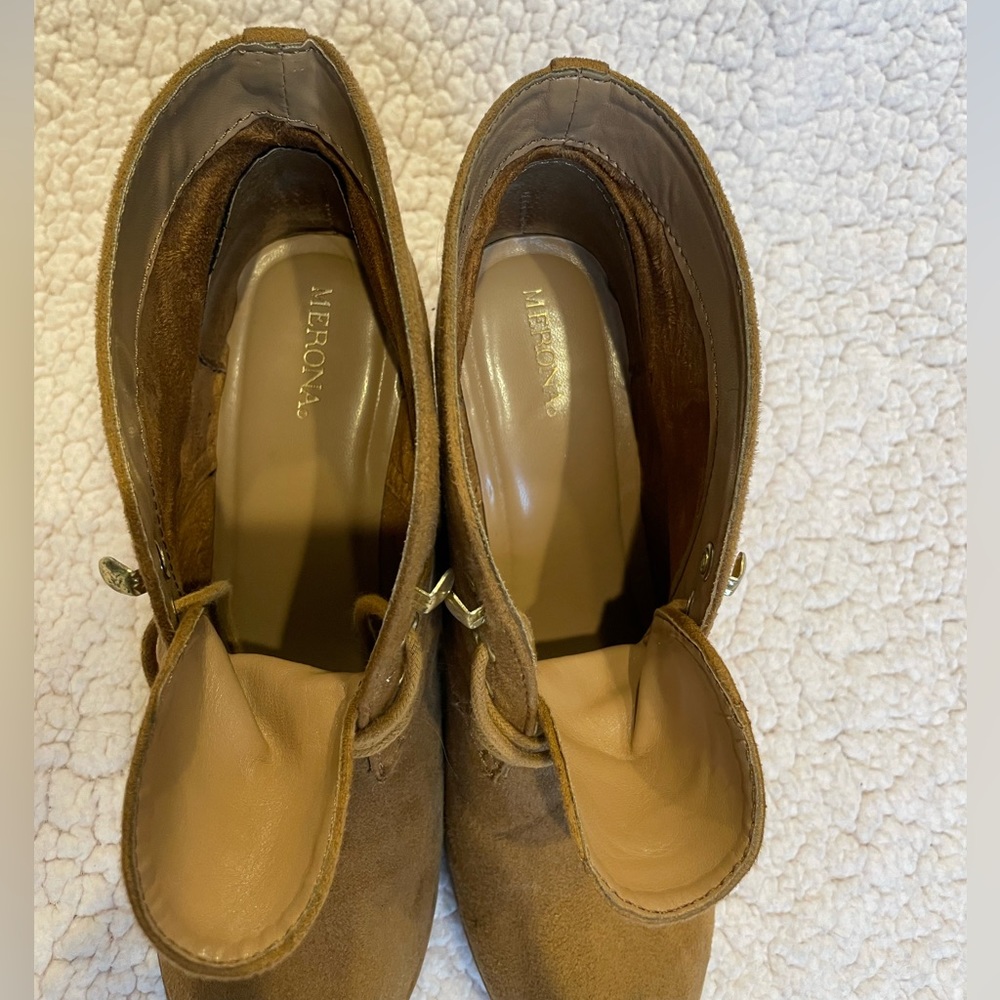Tan Wedge Boot - Picture 5 of 8
